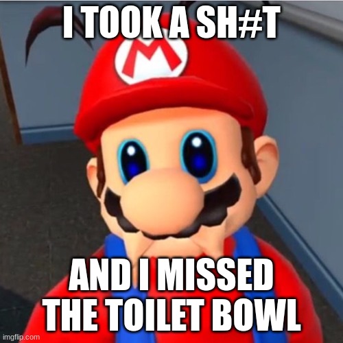 How did I miss? | I TOOK A SH#T; AND I MISSED THE TOILET BOWL | image tagged in funny | made w/ Imgflip meme maker