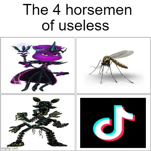 The 4 Horsemen Of Useless | The 4 horsemen of useless | image tagged in the 4 horsemen of,gaming | made w/ Imgflip meme maker