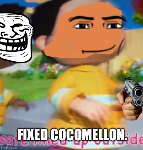 It was Hard Taking this Picture cuz Cocomellon is TRASH! | FIXED COCOMELLON. | image tagged in cocomelon | made w/ Imgflip meme maker