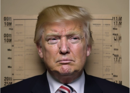 High Quality fake Trump mugshot JPP Blank Meme Template