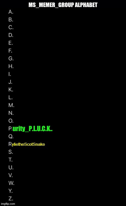 urity_P.L.U.C.K.. | made w/ Imgflip meme maker