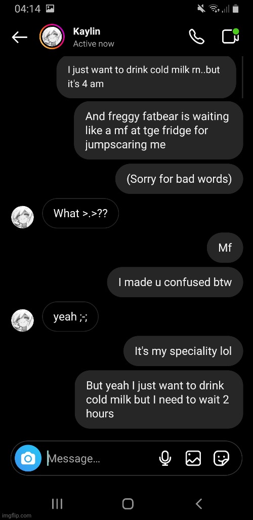 A totally normal conv .-. | made w/ Imgflip meme maker