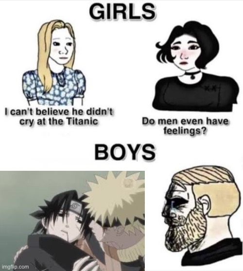 This actually made me cry | image tagged in do men even have feelings | made w/ Imgflip meme maker