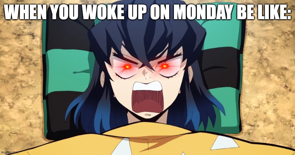 WHEN YOU WOKE UP ON MONDAY BE LIKE: | made w/ Imgflip meme maker