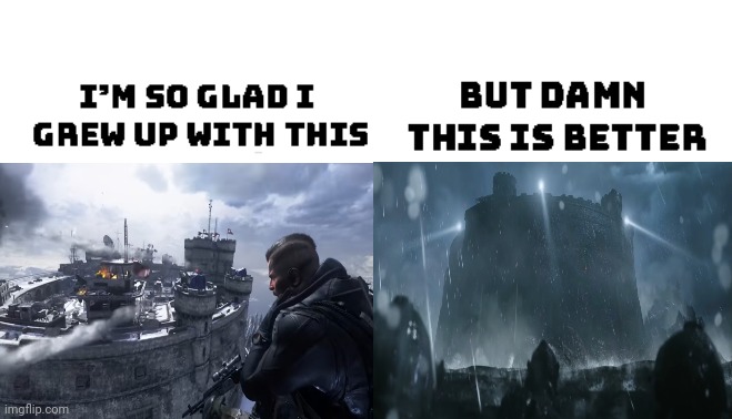 Who agrees | image tagged in im so glad i grew up with this but damn this is better,call of duty,gulag | made w/ Imgflip meme maker