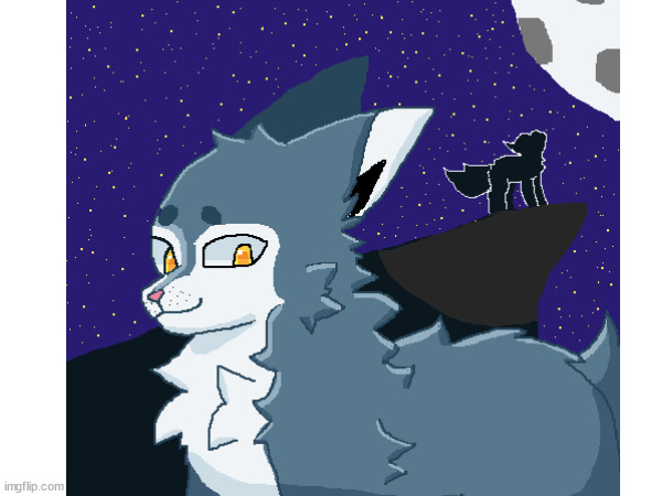 I drew a wolf | made w/ Imgflip meme maker