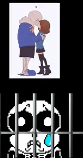 sans in prison for simping Blank Meme Template