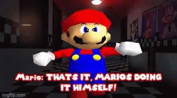 Mario doing it his self - Imgflip