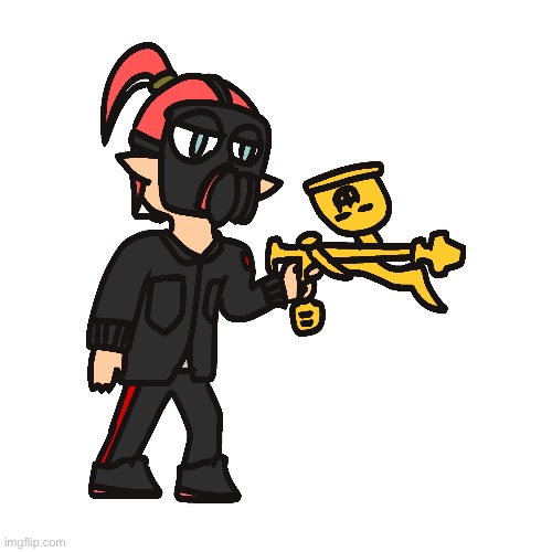 bored so I drew my Splat Platoon The Third character | made w/ Imgflip meme maker
