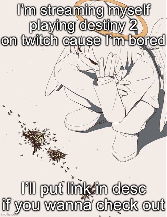 avogado6 | I’m streaming myself playing destiny 2 on twitch cause I’m bored; I’ll put link in desc if you wanna check out | image tagged in avogado6 | made w/ Imgflip meme maker