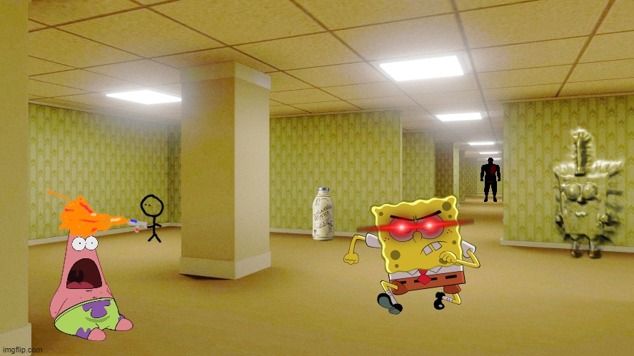 Chaos in the Backrooms | image tagged in chaos in level 0 is a meme and it is fun | made w/ Imgflip meme maker