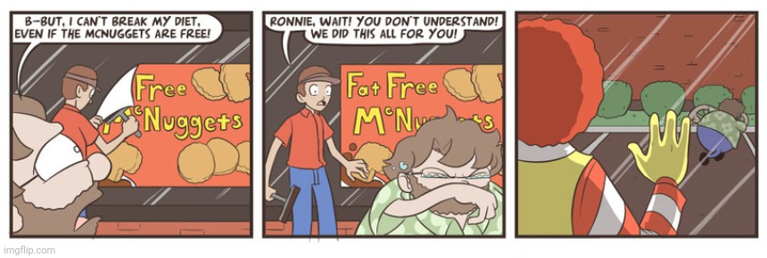 Fat Free McNuggets | image tagged in nuggets,mcnuggets,nugget,mcdonald's,comics,comics/cartoons | made w/ Imgflip meme maker