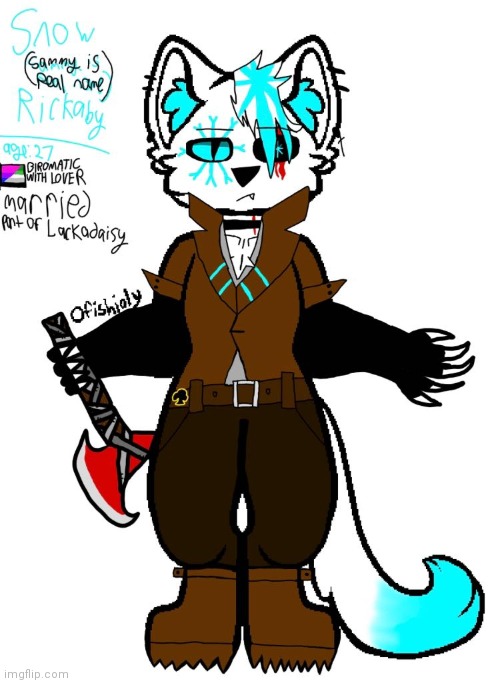 My Lackadaisy OC Sammy "Snow" Rickaby | made w/ Imgflip meme maker