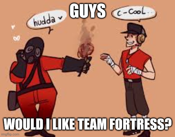GUYS; WOULD I LIKE TEAM FORTRESS? | made w/ Imgflip meme maker