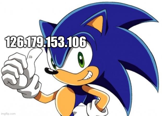 Sonic The Hedgehog Approves | 126.179.153.106 | image tagged in sonic the hedgehog approves | made w/ Imgflip meme maker