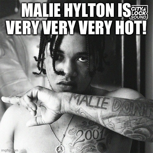Statement About Malie | MALIE HYLTON IS VERY VERY VERY HOT! | image tagged in hip hop,jamaican,dancehall,african american,hot guys | made w/ Imgflip meme maker