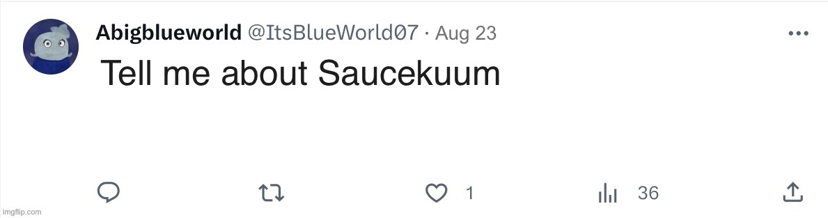 Yeah | Tell me about Saucekuum; Aug 23 | image tagged in itsblueworld07 template | made w/ Imgflip meme maker