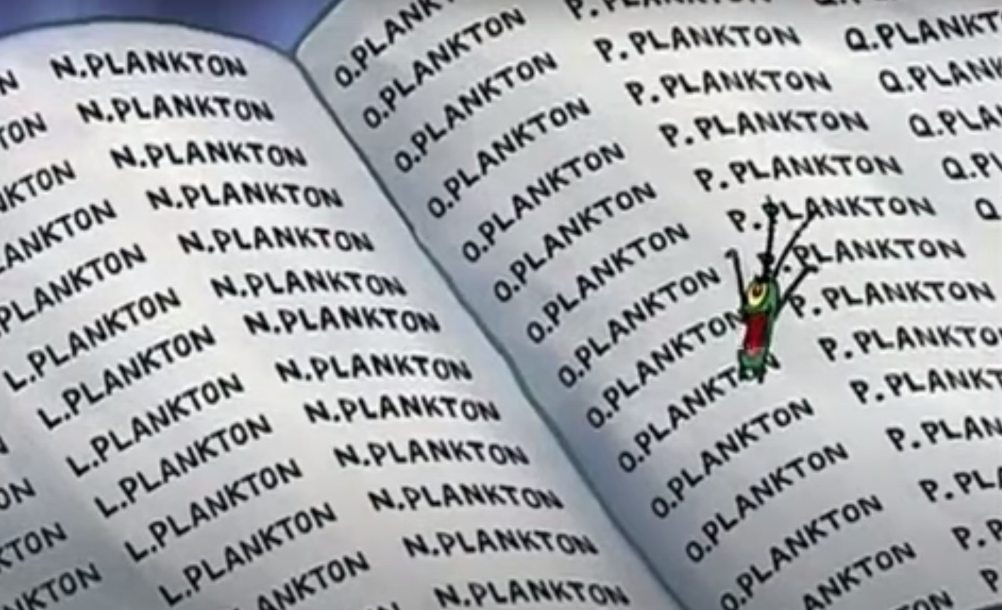 High Quality Plankton's black book Blank Meme Template