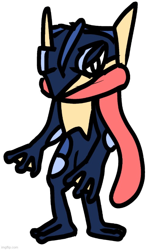 fact: greninja’s name in French is amphinobi, which sounds SO much better ☠️ | made w/ Imgflip meme maker