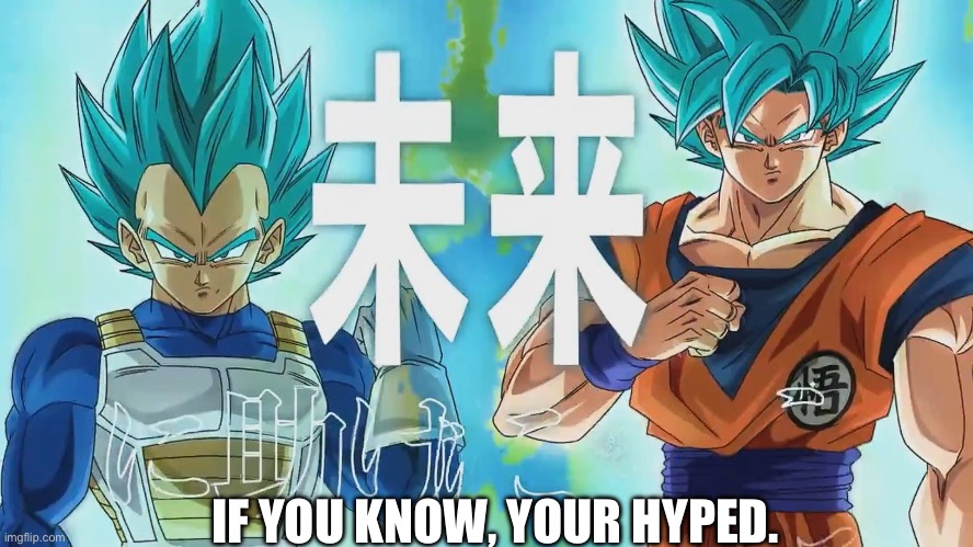 You want to know. | IF YOU KNOW, YOUR HYPED. | image tagged in goku,anime | made w/ Imgflip meme maker
