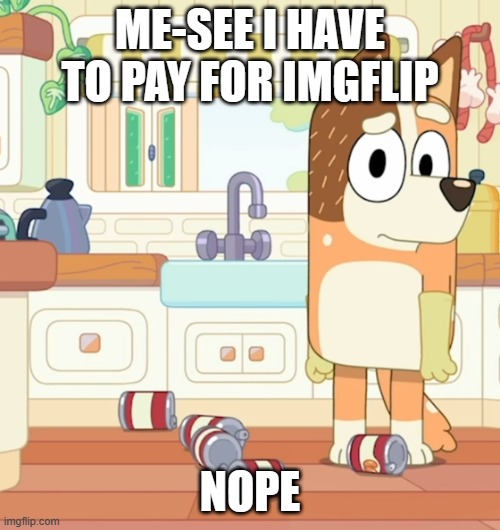 ok | ME-SEE I HAVE TO PAY FOR IMGFLIP; NOPE | image tagged in chilli something ain't right,funny memes,memes,what | made w/ Imgflip meme maker