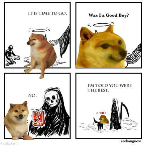 Was I A Good Boy? | image tagged in was i a good boy,cheems,doge | made w/ Imgflip meme maker