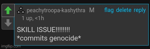 Skill issue part three | image tagged in skill issue part three | made w/ Imgflip meme maker