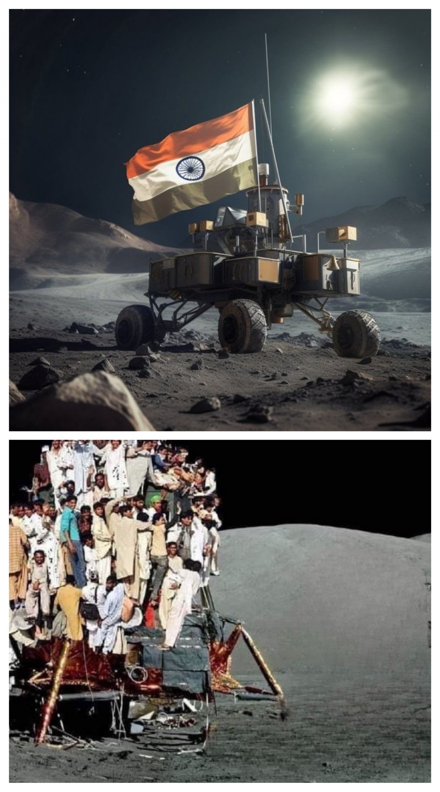 High Quality Indian Moon Landing Blank Meme Template