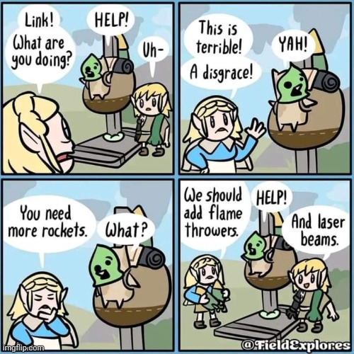 funny zelda comics