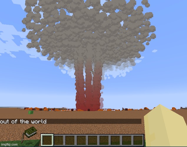 bro what kind of creeper made that explosion ? | made w/ Imgflip meme maker