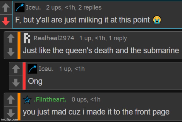 Only says that shit whenever someone else reaches the top of fun. | made w/ Imgflip meme maker