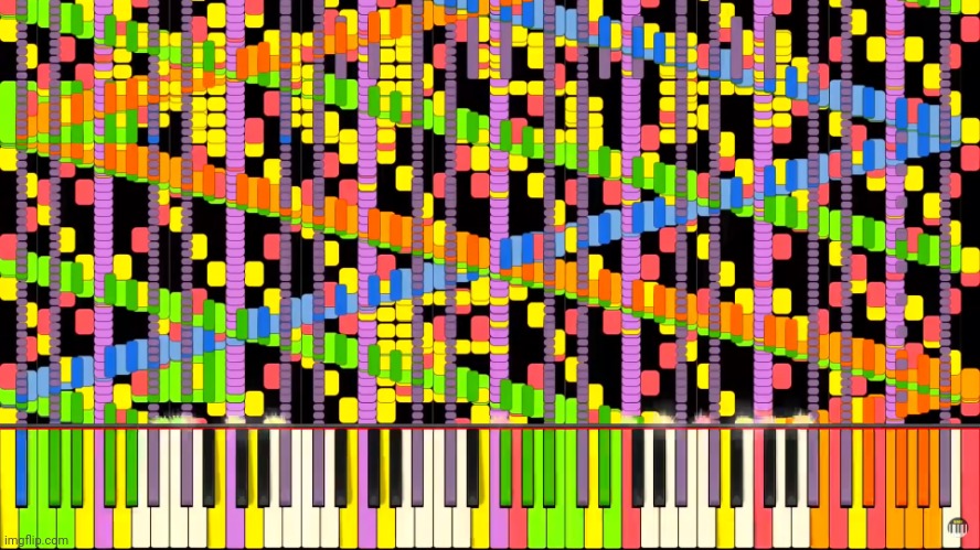 Rush E Piano Roll | image tagged in rush e piano roll | made w/ Imgflip meme maker