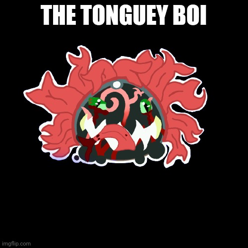 All the extra tongues look kinda like hair tbh | THE TONGUEY BOI | image tagged in slime,rancher,abomination,kinda | made w/ Imgflip meme maker