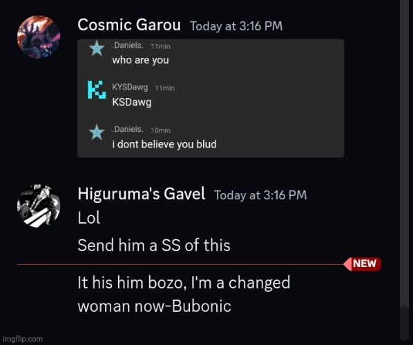 To those of you who think bubo is just as horny | made w/ Imgflip meme maker