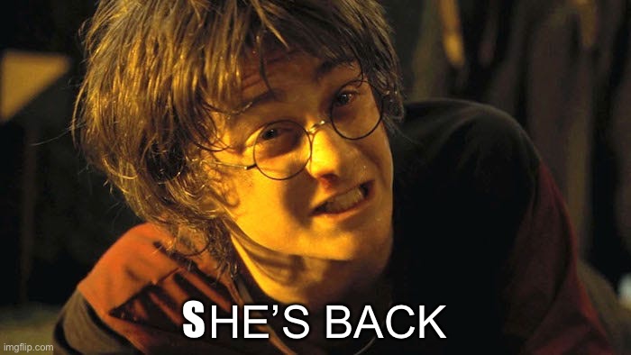 S HE’S BACK | made w/ Imgflip meme maker