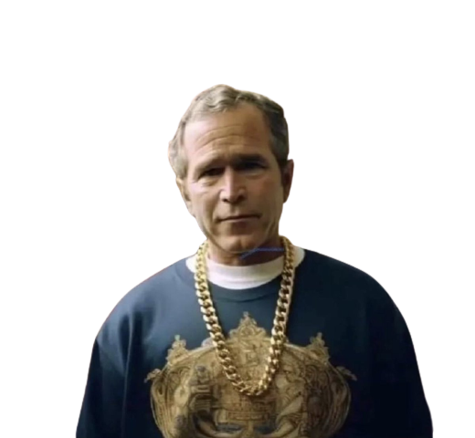 Gangster Bush Blank Meme Template