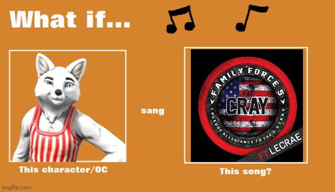 Cray Button by FF5 is the perfect Candystripe theme song | image tagged in what if this character - or oc sang this song | made w/ Imgflip meme maker