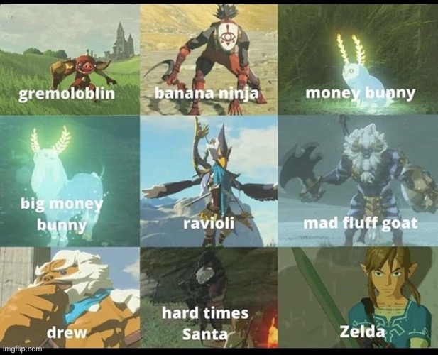 What people see when they haven't played BotW | image tagged in the legend of zelda breath of the wild,funny meme | made w/ Imgflip meme maker