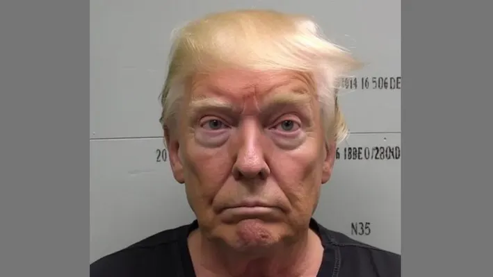 Donald Trump Mugshot Blank Meme Template