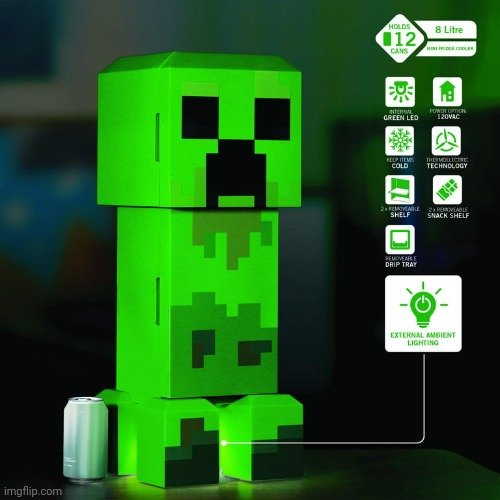 Creeper Fridge | image tagged in creeper fridge | made w/ Imgflip meme maker