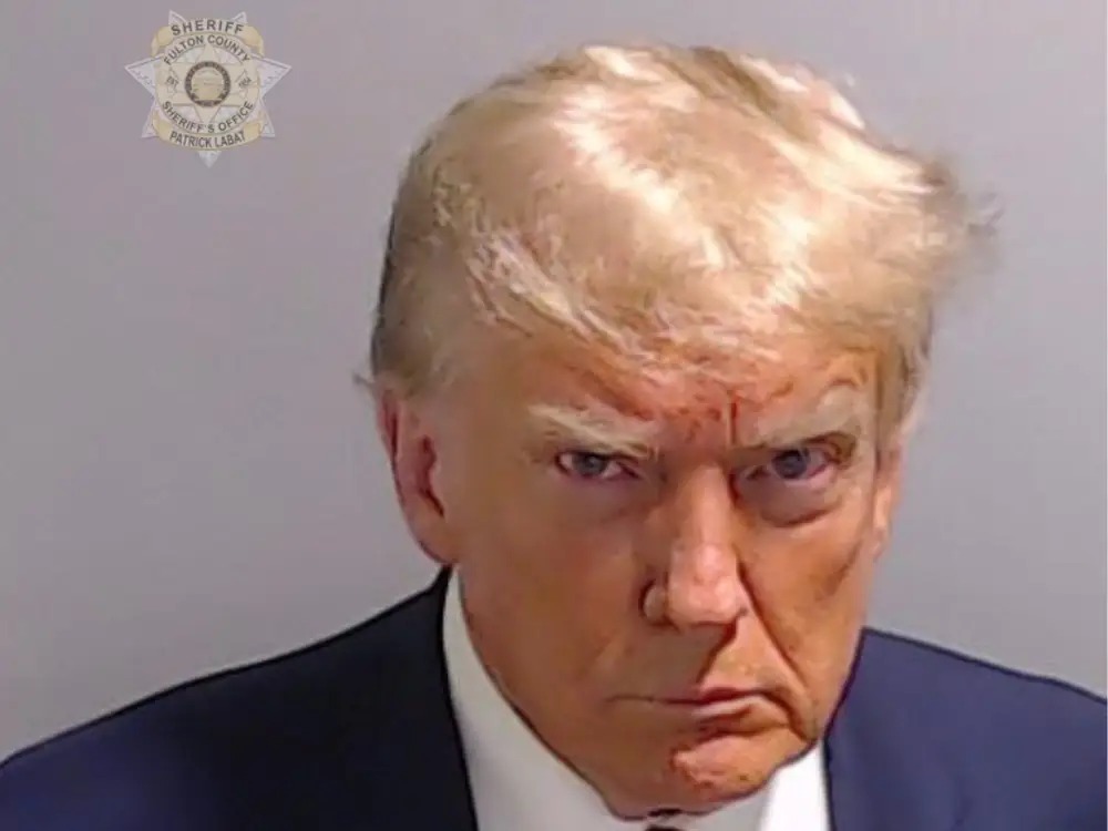Trump Mugshot Blank Meme Template