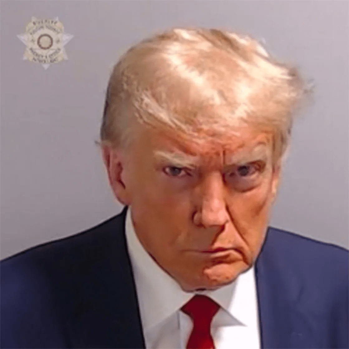 Trump mugshot Blank Meme Template