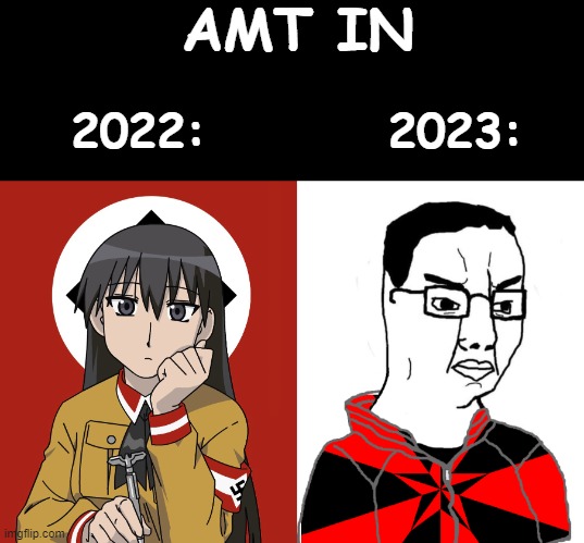 AMT IN; 2022:         2023: | image tagged in memes | made w/ Imgflip meme maker