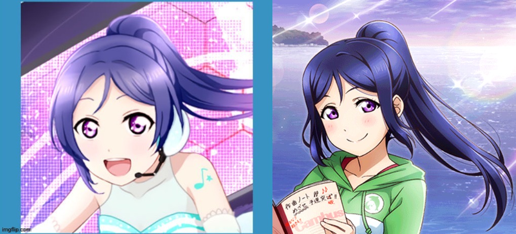 Haruka Tsukino and Kanan Matsuura | made w/ Imgflip meme maker