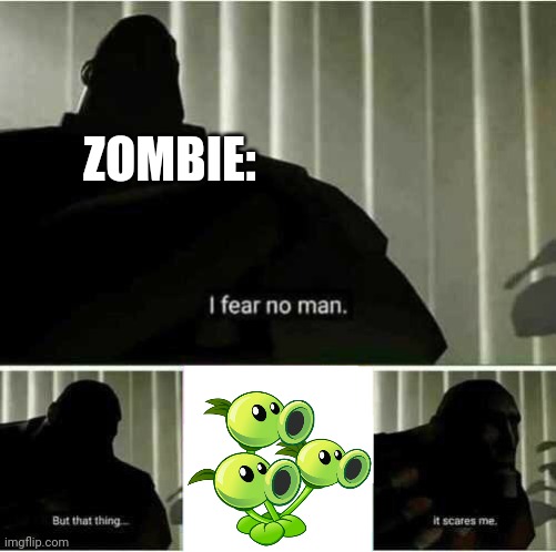 I fear no man | ZOMBIE: | image tagged in funny,memes | made w/ Imgflip meme maker