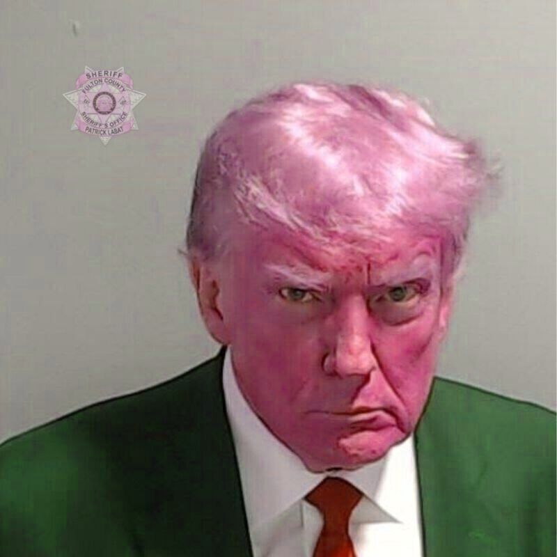 Donald Trump Mugshot Blank Meme Template