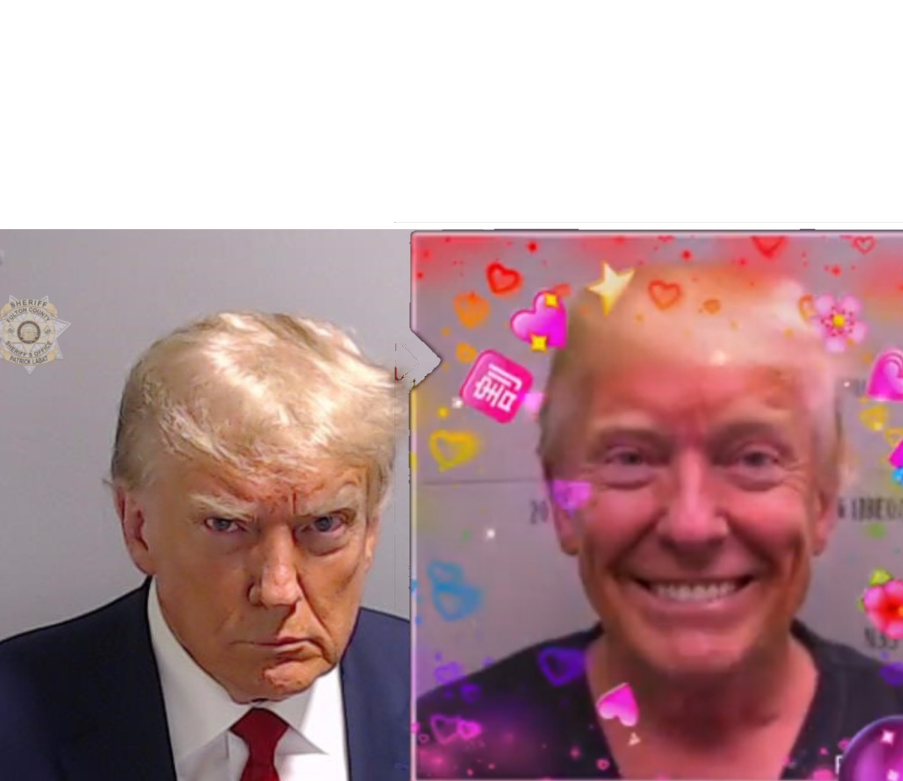 Mad Trump Happy Trump Blank Meme Template