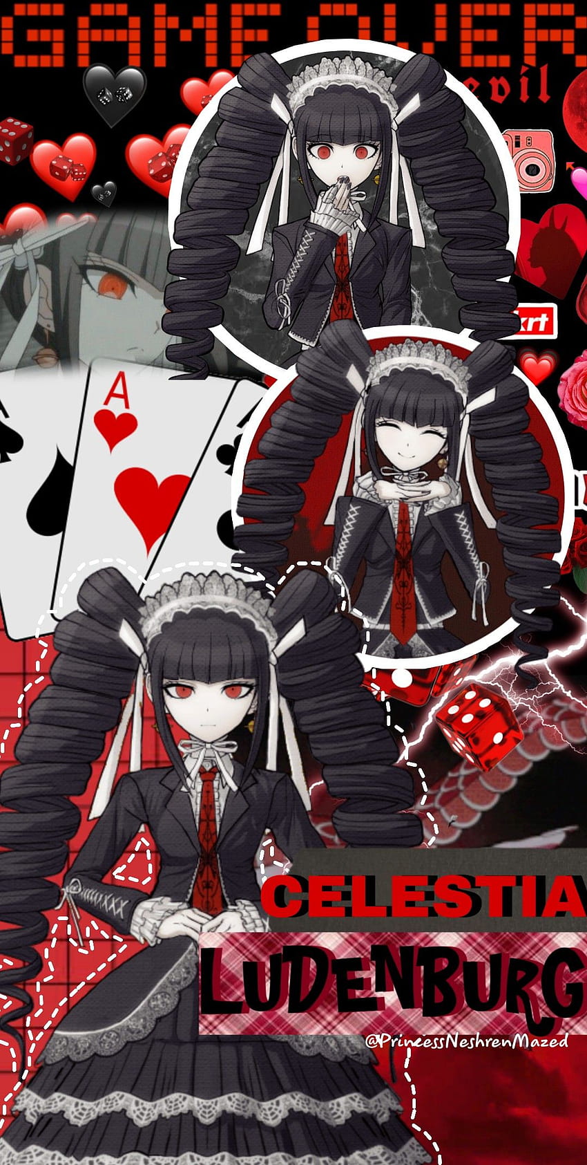 Chara's Celestia Ludenberg temp Blank Meme Template
