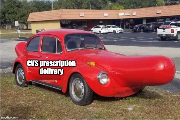 CVS prescription delivery | made w/ Imgflip meme maker