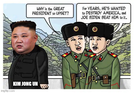 KIM JONG UN | image tagged in politics | made w/ Imgflip meme maker